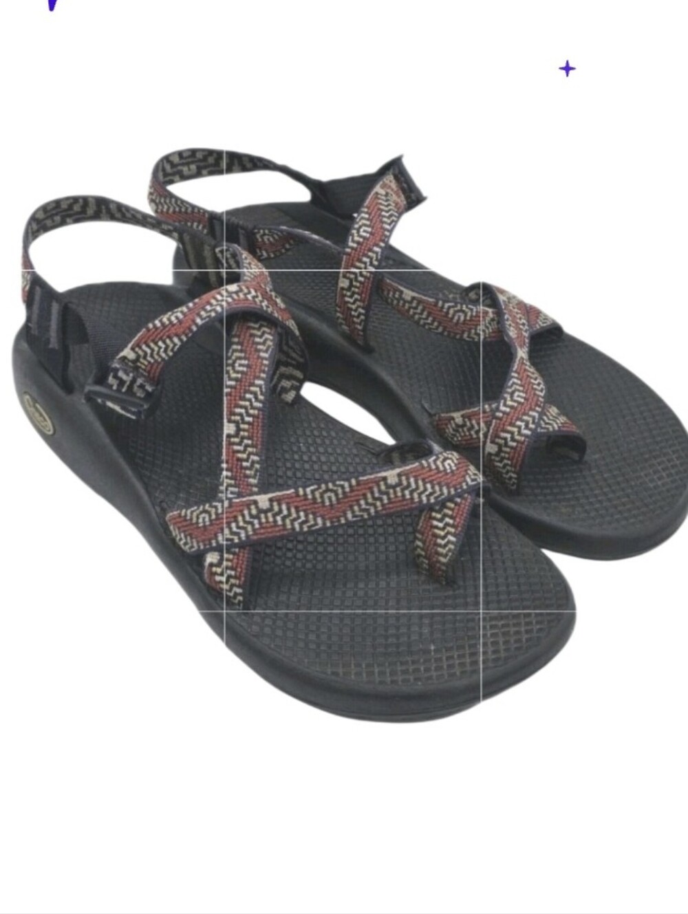 Chaco Z/2 Classic Sports Sandals Adjustable Strap Womens 11 Water Shoes Red Blue